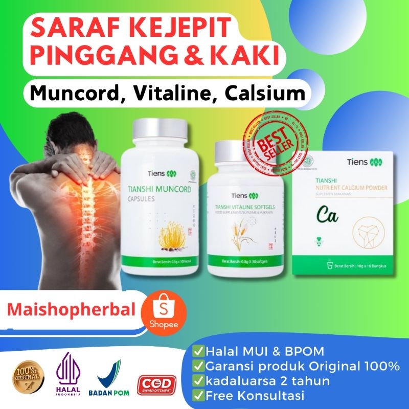 Tiens Tcm Fitofarmaka Herbal China Saraf Kejepit Tiens Syaraf Kecepit Pinggang Tulang Belakang Ampuh