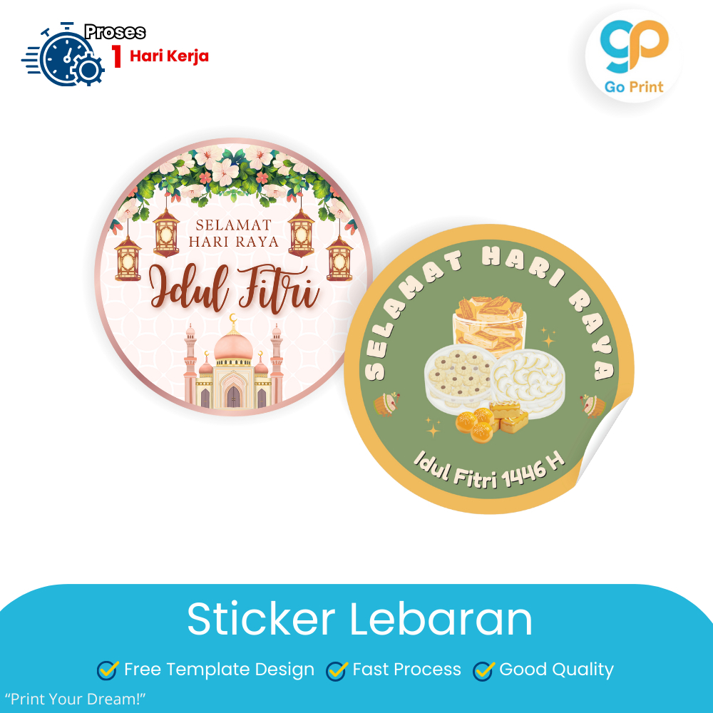 

Sticker Bulat Spesial Idul Fitri Untuk Hampers | Stiker Lebaran | Stiker Segel (Print+Kisscut) FREE Tempate Design