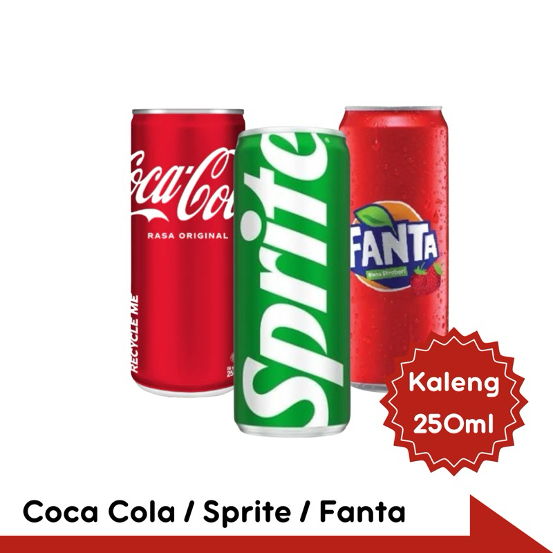 

Coca Cola / Sprite / Fanta Kaleng 250ml