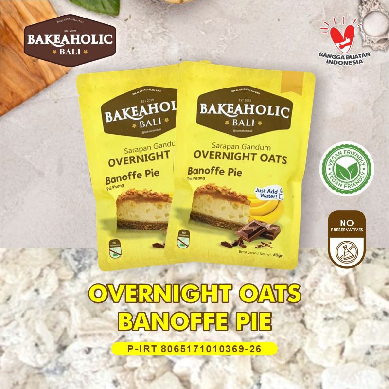 

Sereal Premium Overnight Oats Banoffee Pie 60 gr by Bakeaholic Bali