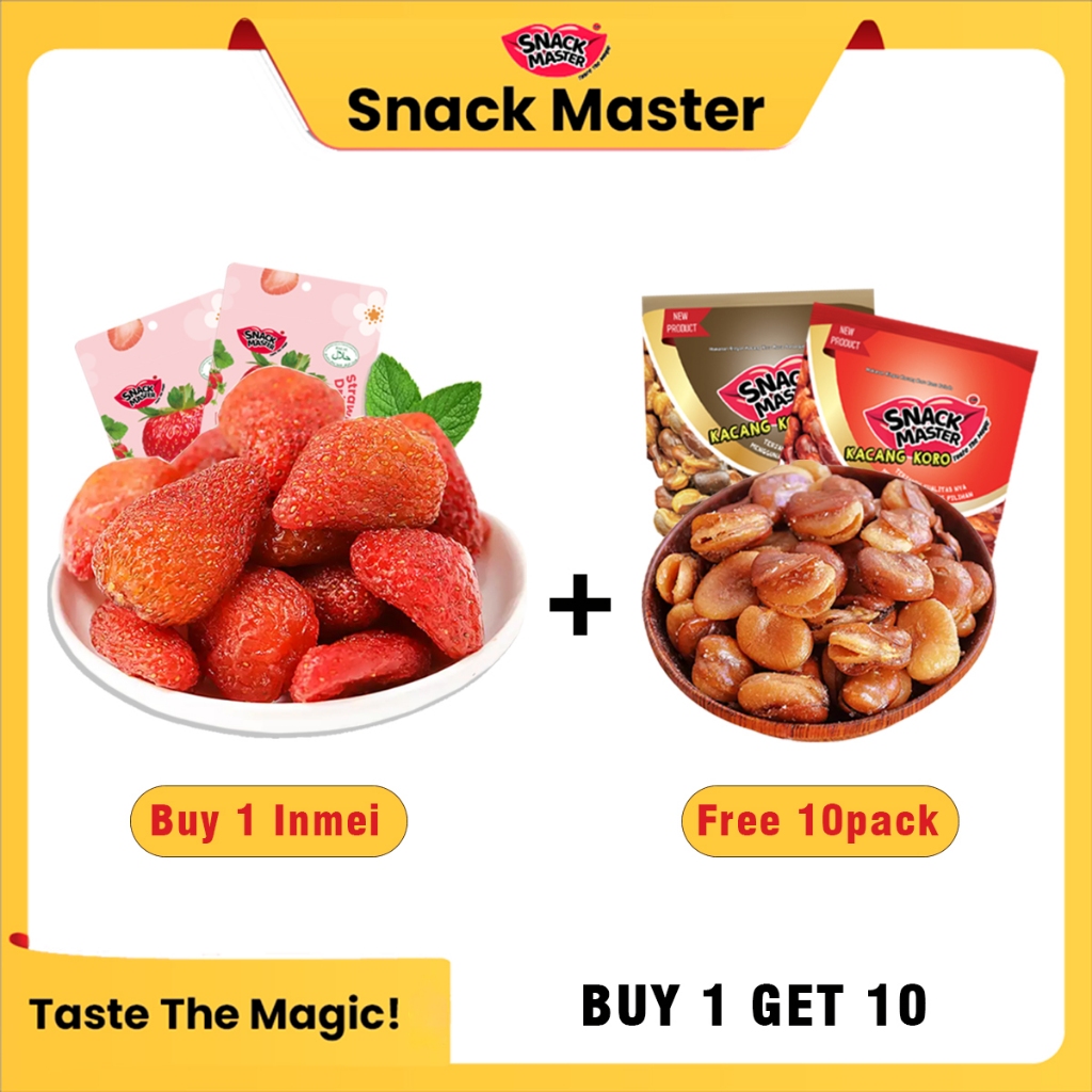 

Inmei [Buy 1 Get 10] Dried Manisan Buah Free Kacang Koro Snack Cemilan Jajanan Makanan Ringan