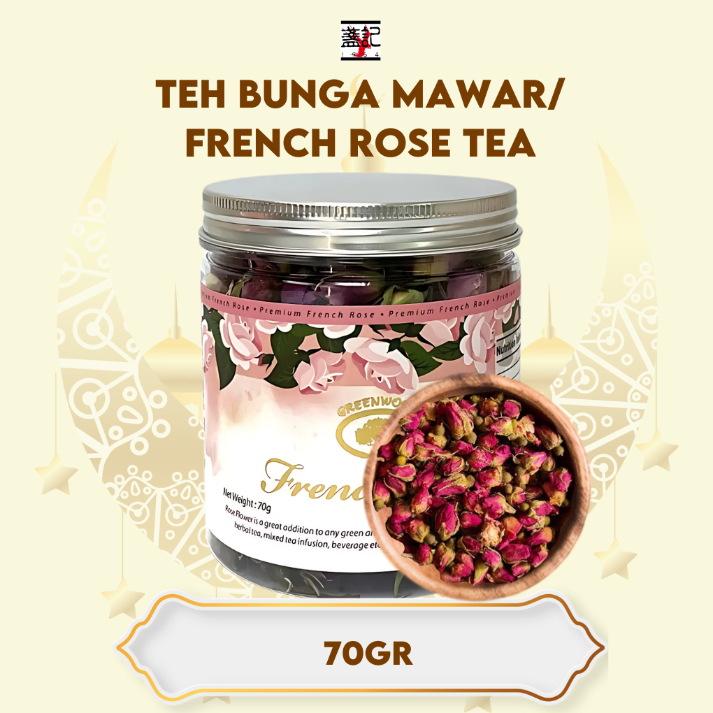 

70 Gr Teh Bunga Mawar French Rose Tea Premium