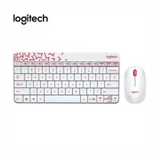 Keyboard Plus Mouse Wireless Logitech MK240 White Keyboard+Mouse MK 240
