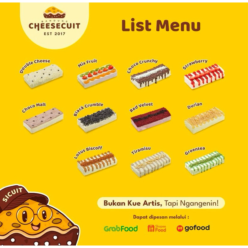 

Bandung Cheesecuit READY 18-22 MARET JAKARTA
