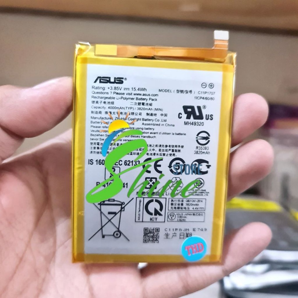 Baterai Batre Asus Zenfone C11P1707 Original HP Asus Zenfone Max M1 ZB555KL X00PD Battery Batrei Tan