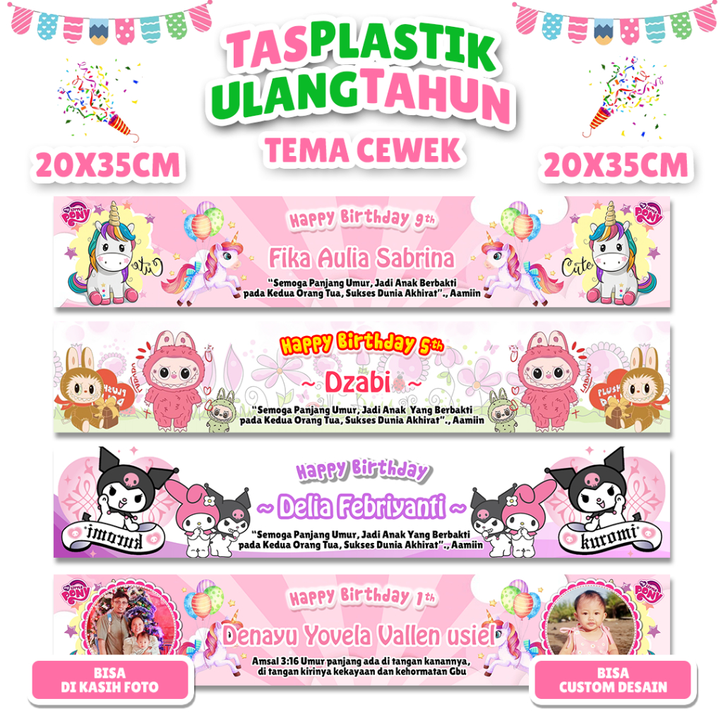 

Tas Ulang Tahun Desain Bisa Custom Dan Bisa Di Kasih Foto