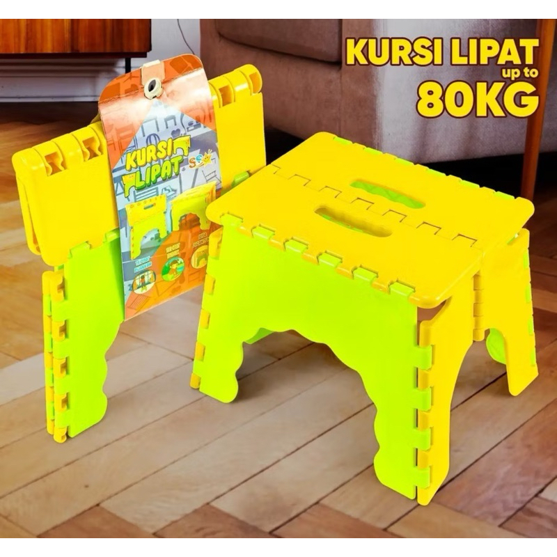 ON Kursi Lipat Minimalis Praktis Dewasa Anak-anak Bahan Plastik | Kursi Anak | Kursi Lipat | COD | k