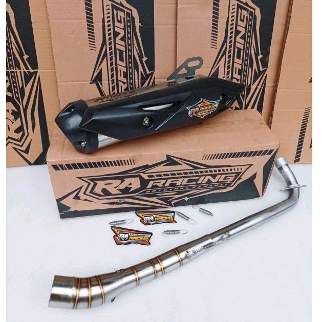 KNALPOT STANDAR RACING ORIGINAL RA-RACING VEGA ZR REVO ABSOLUTE SMASH JUPITER SUPRA 125/110