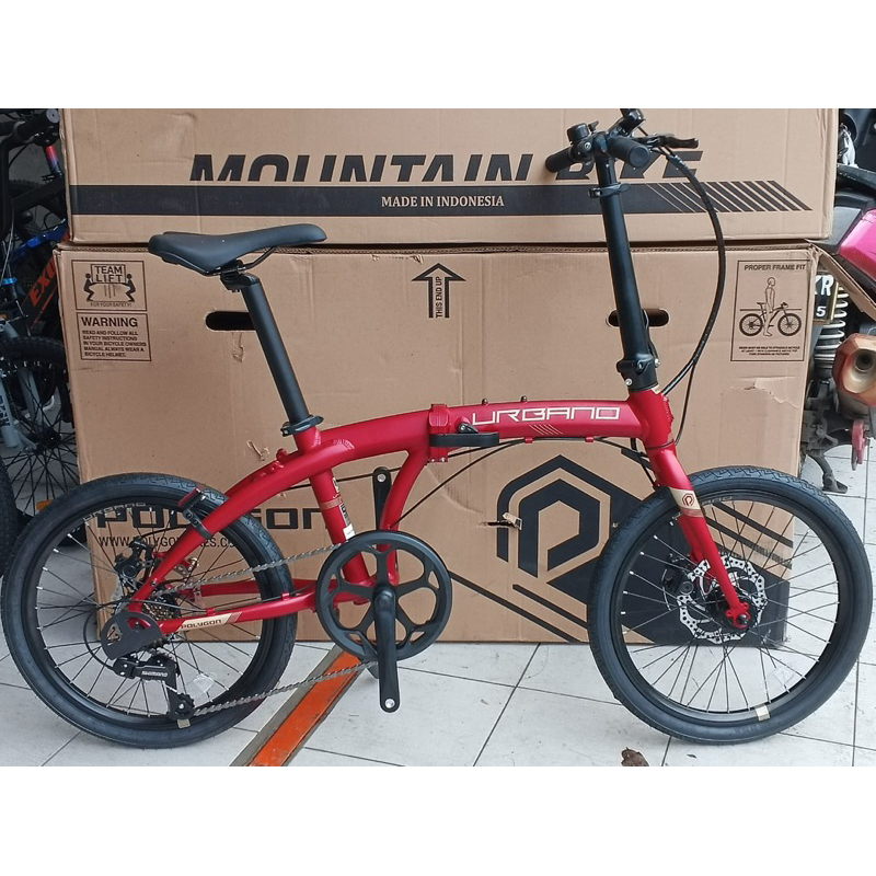 Sepeda Lipat Seli Folding 20 inch POLYGON URBANO 2 / URBANO 2.0 7 SPEED TERBARU Garansi resmi