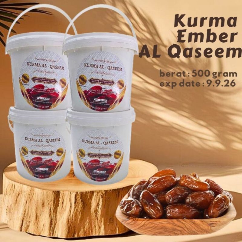

PAKET 2 EMBER KURMA AL QASEEM 500 GRAM X 2 Ember 1000 GRAM