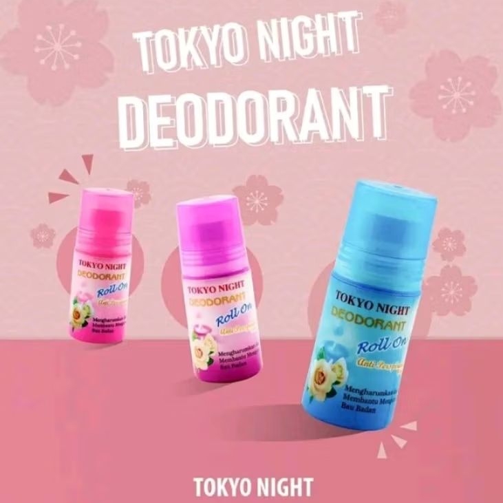 Roll On Tokyo Night Deodorant 50ml Original | Deodorant Tokyo Night | Mengusir Bau Ketiak |