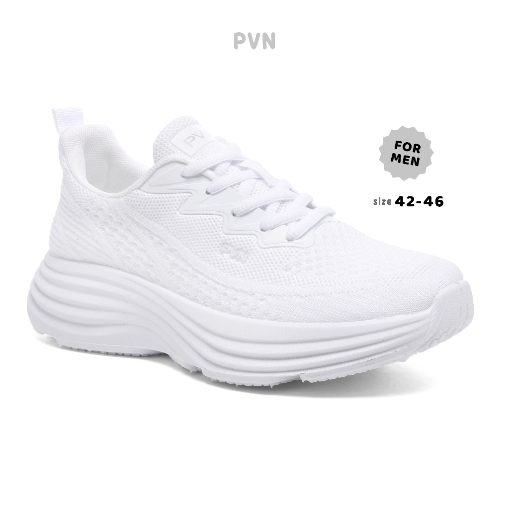 PVN Minji Sepatu Pria Sneakers Sepatu Olahraga Kasual Shoes Putih 270