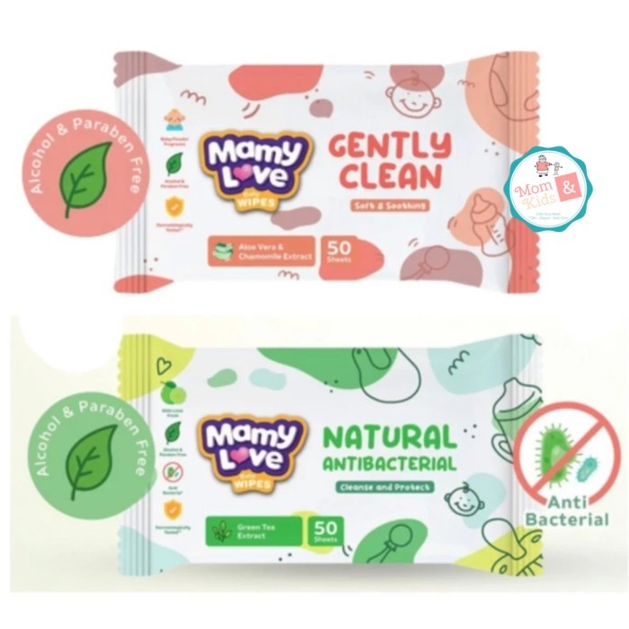 TISU BASAH MAMY LOVE ISI 50 LEMBAR