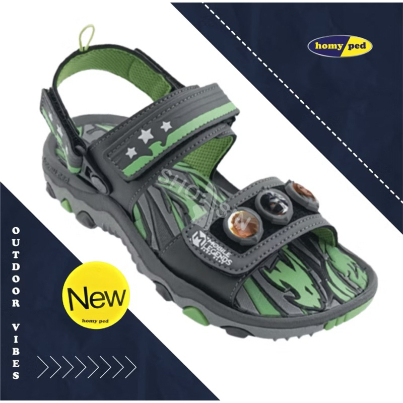 SENDAL GUNUNG HOMYPED MOBILE LEGEND BERHADIAH REMOT CONTROL RC BATLLE CAR