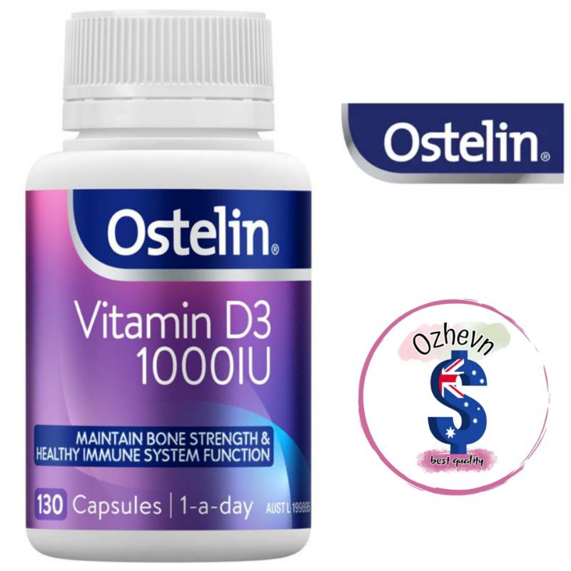 Ostelin Vitamin D3 1000IU 130 Capsules