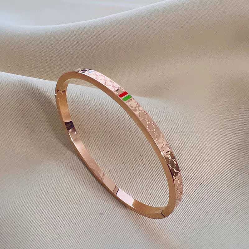 gelang gc titanium anti karat / gelang tangan wanita asli titanium anti karat