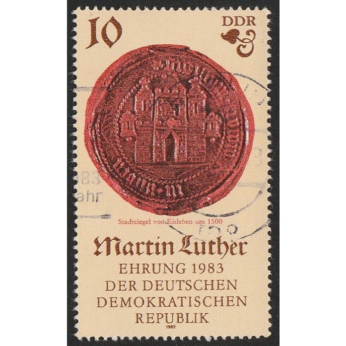 

A 11243 SATU BUAH PRANGKO JERMAN TEMA STADSSIEGEL VON EISLEBEN TAHUN 1500 DENGAN KONDISI SUDAH ADA CAP