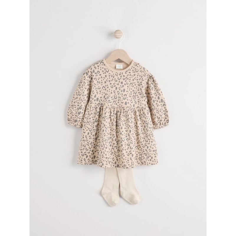Next Baby Dress with tight leopard