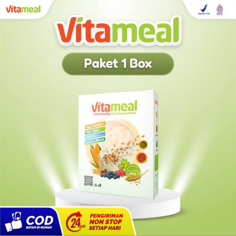 

Vitameal Sereal Multivitamin Original 1 Box Bantu Turunkan Gula Darah Tinggi Dan Mengontrol Kadar Gula Darah