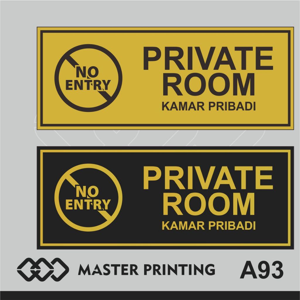 

A93 - Acrylic Sign, Stiker Akrilik Private Room, Kamar Pribadi, Tahan Air, Termurah, Bisa Custom