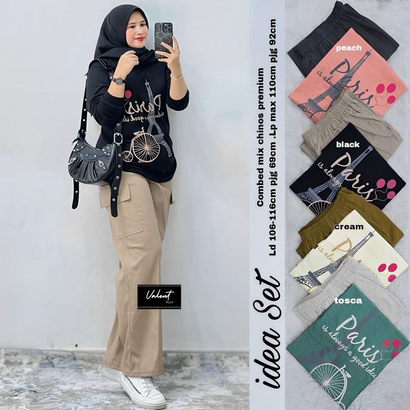 idea set wanita kekinian by valent one set jumbo ld 120 kaos oversize bigsize kaos jeans by belwis t
