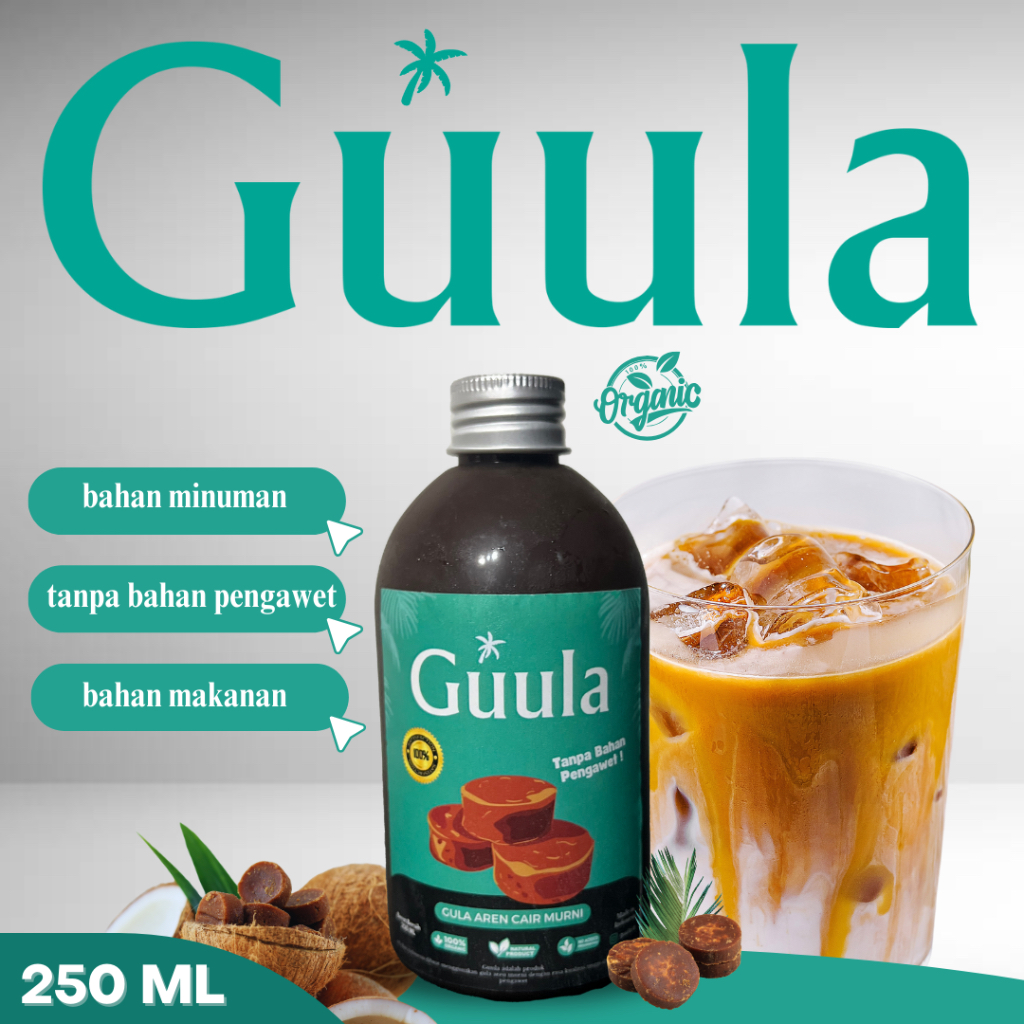 

GULA AREN CAIR ORGANIK 100 % PREMIUM 250 ML