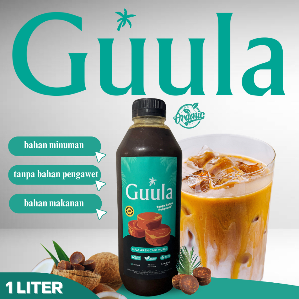 

GULA AREN CAIR ORGANIK 100 % PREMIUM 1 LITER