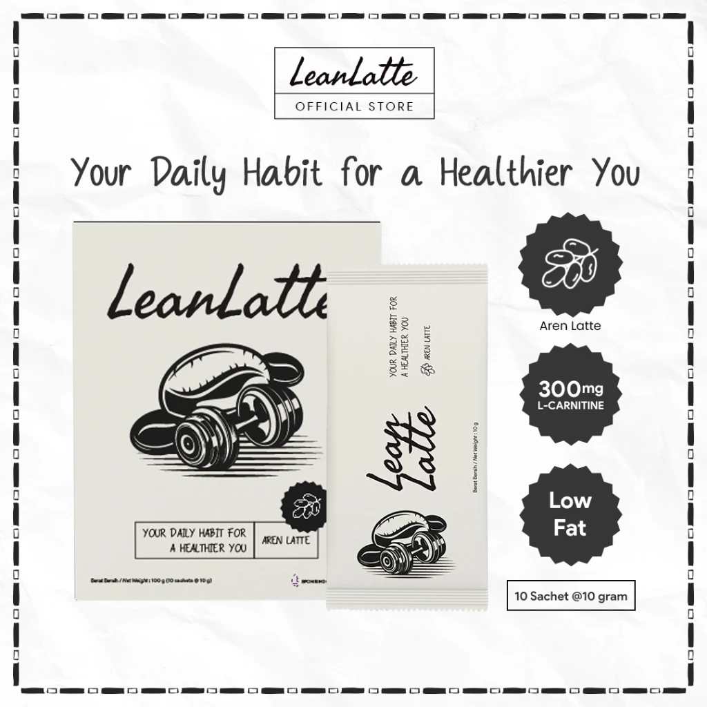 

LeanLatte Coffee + L-Carnitine 1 Sachet Kopi Diet Fat Burner