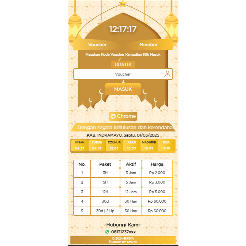 Login Page Mikrotik | Hotspot Login Page - Edisi Ramadhan