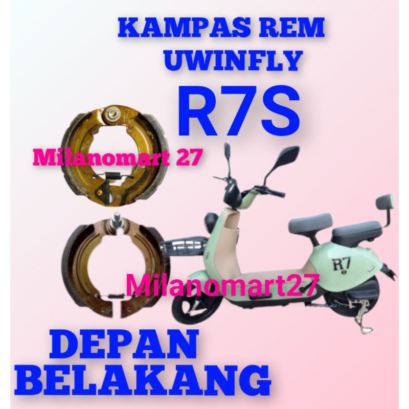 kampas rem uwinfly R7S kampas rem sepeda listrik uwinfly r7s