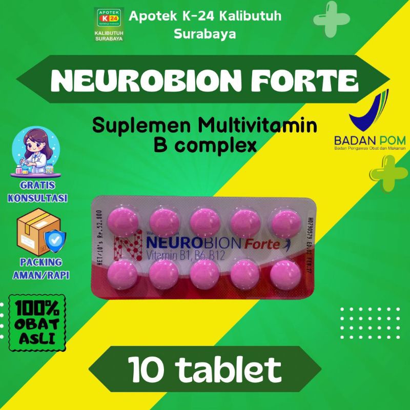 Neurobion Forte 10tablet Suplemen Vitamin B complex