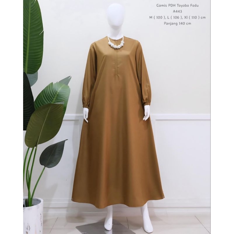 GAMIS POLOS BUSUI KATUN IMA TOYOBO IMPORT | GAMIS TOYOBO PREMIUM | BAJU GAMIS WANITA KEKINIAN