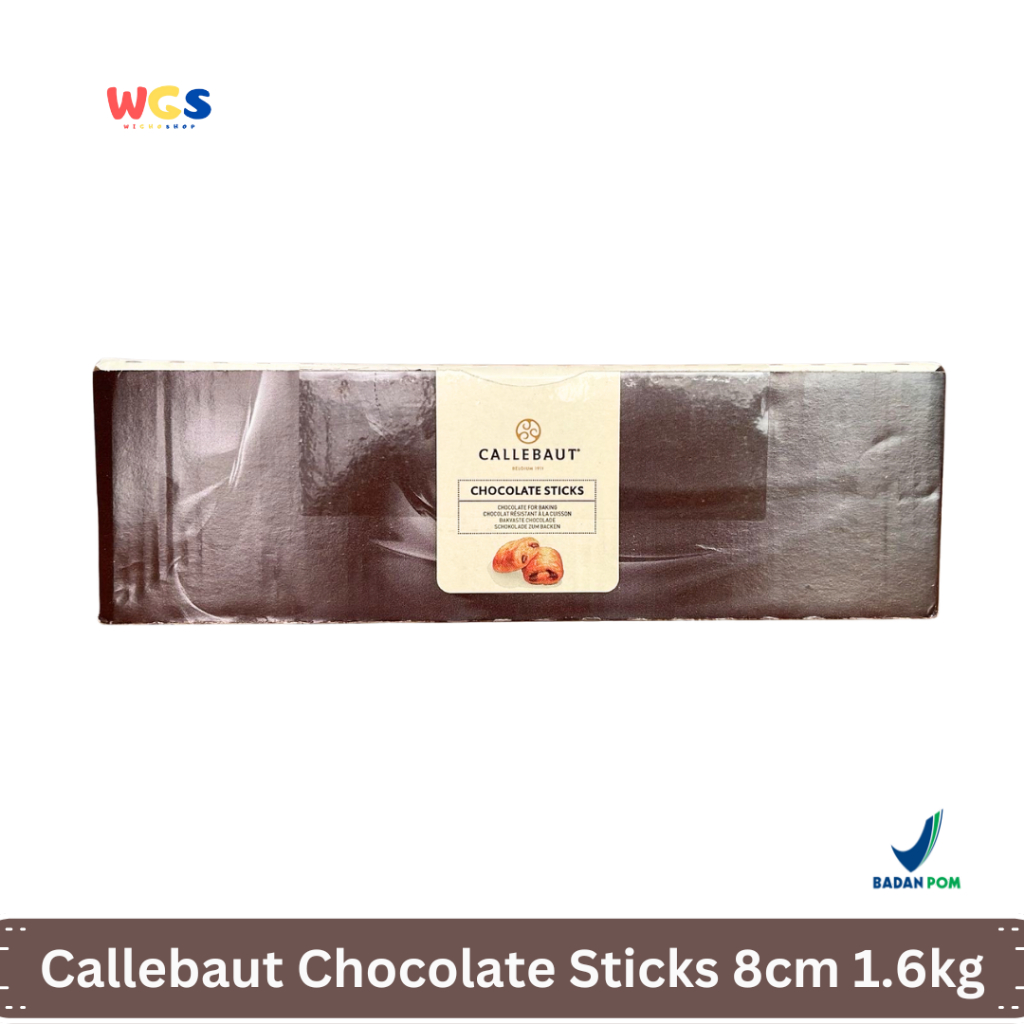 

Callebaut Chocolate Sticks 8 cm 1.6kg (300 Batang) - Cokelat Premium Baking, Croissant, dan Pastry