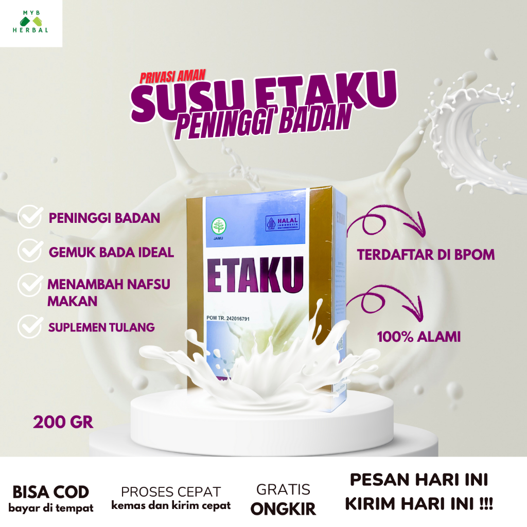 Etaku Goat Milk Susu Peninggi Badan Remaja Anak Sampai Dewasa Obat Penggemuk Badan Suplemen Untuk Pe