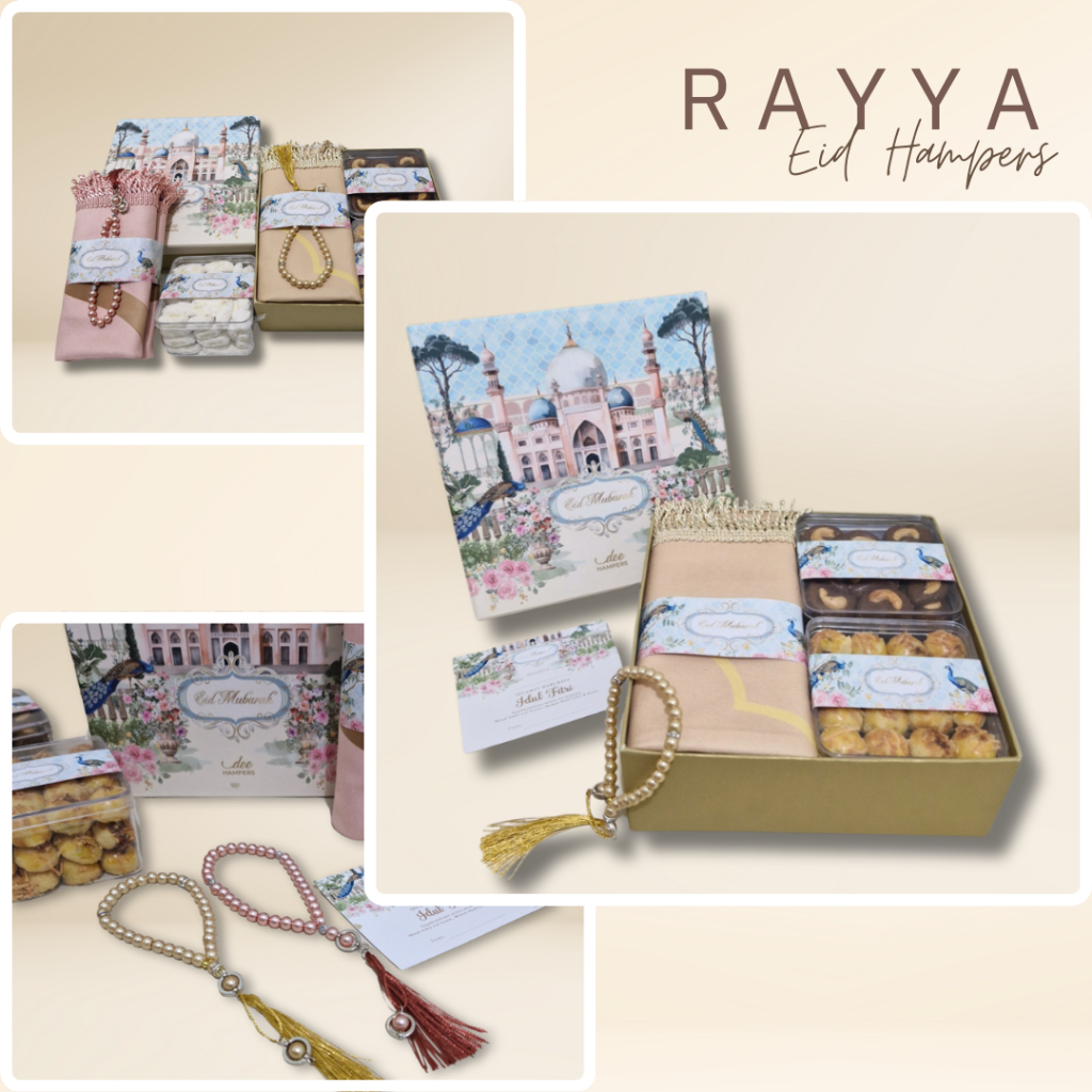 

Hampers Parcel Idul Fitri Lebaran Kue Kering Cookies Premium Sajadah Kemasan Hardbox