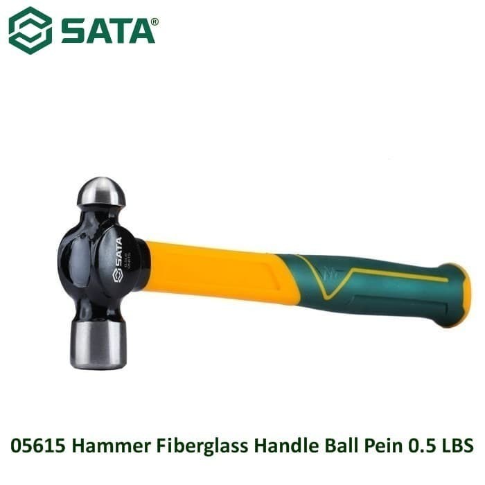 SATA - Palu 05615 Fiberglass Handle Ball Pein Hammer 0.5 lbs SATA
