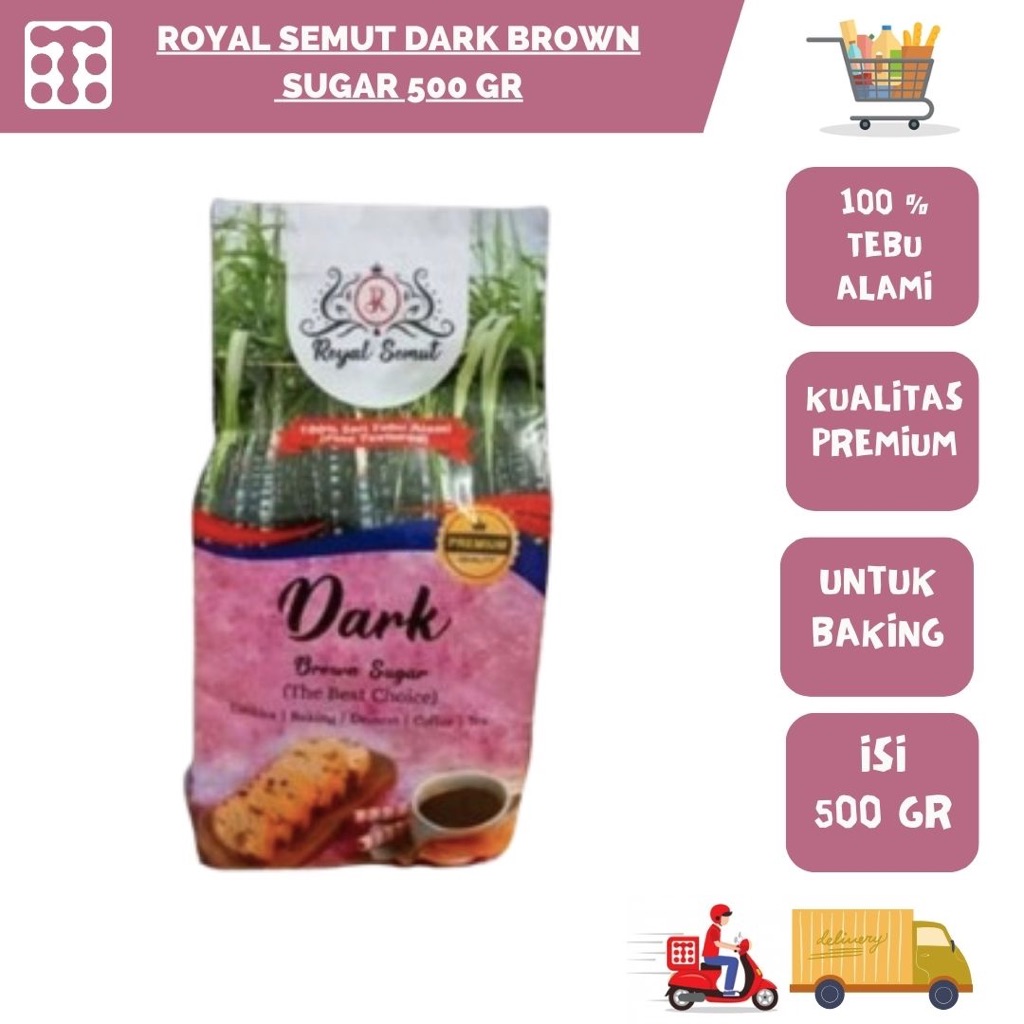

ROYAL SEMUT DARK BROWN SUGAR 500 GRAM