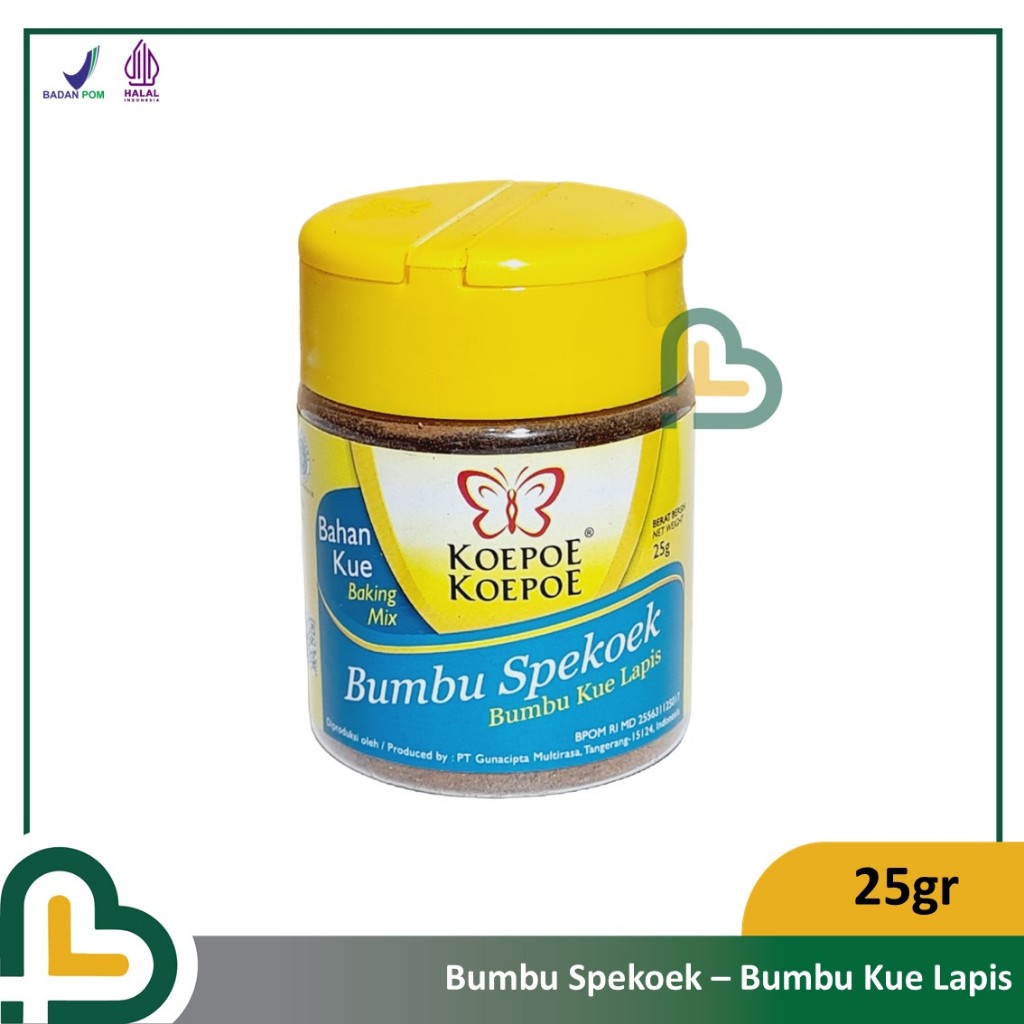 

Koepoe Koepoe Bumbu Kue Lapis Legit Spekoek Spekuk 25gr Halal MUI