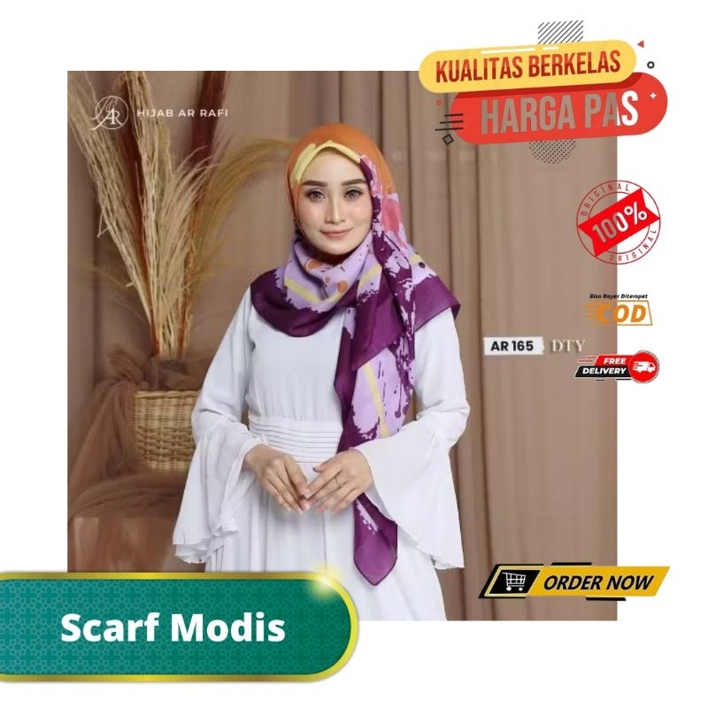 HIJAB ARRAFI 165 MOTIF DTY  HIJAB SEGIEMPAT HIJAB MOTIF