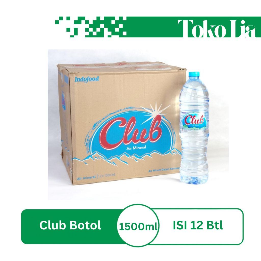 

Club Mineral Water 1500ml Dus isi 12 botol