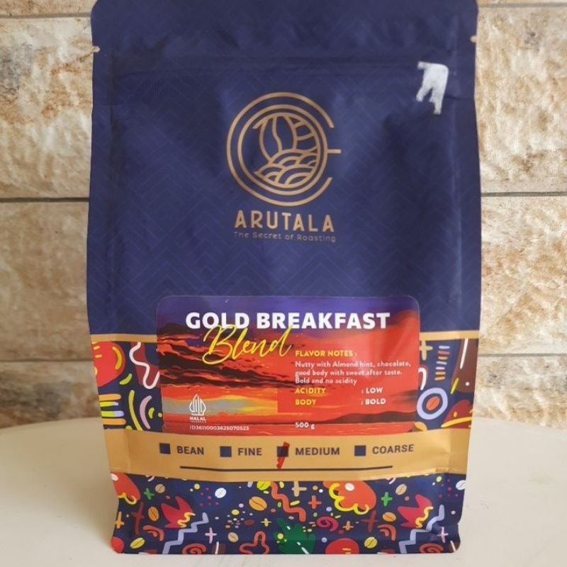 

Arutala Gold Breakfeast Blend 500 gr [Bubuk Medium/Biji]