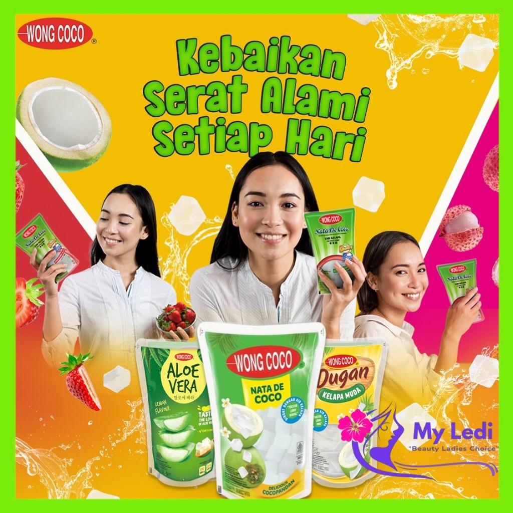 

Wong Coco Nata De Coco 280gr dan 360gr Series - Jelly Cocopandan - Dugan - Aloe Vera - MyLedi