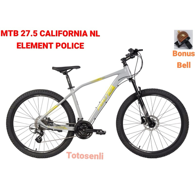 Terlaris Sepeda Gunung Mtb 27.5 Inch Element Police California Nl 27Speed