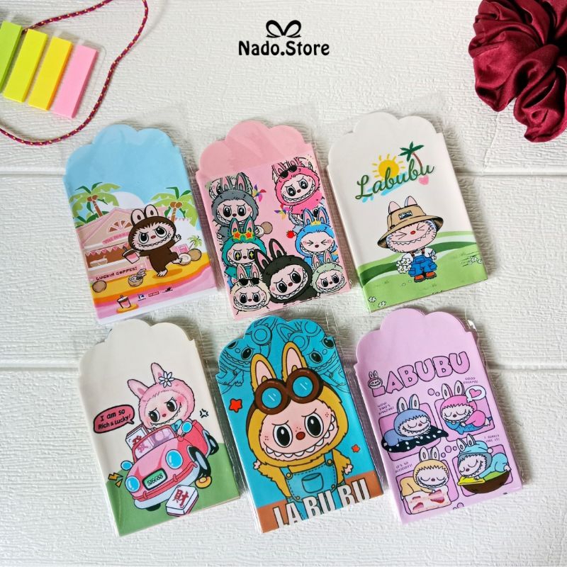 

50 Pcs Amplop Angpau Lebaran Siap Pakai - Motif Labubu