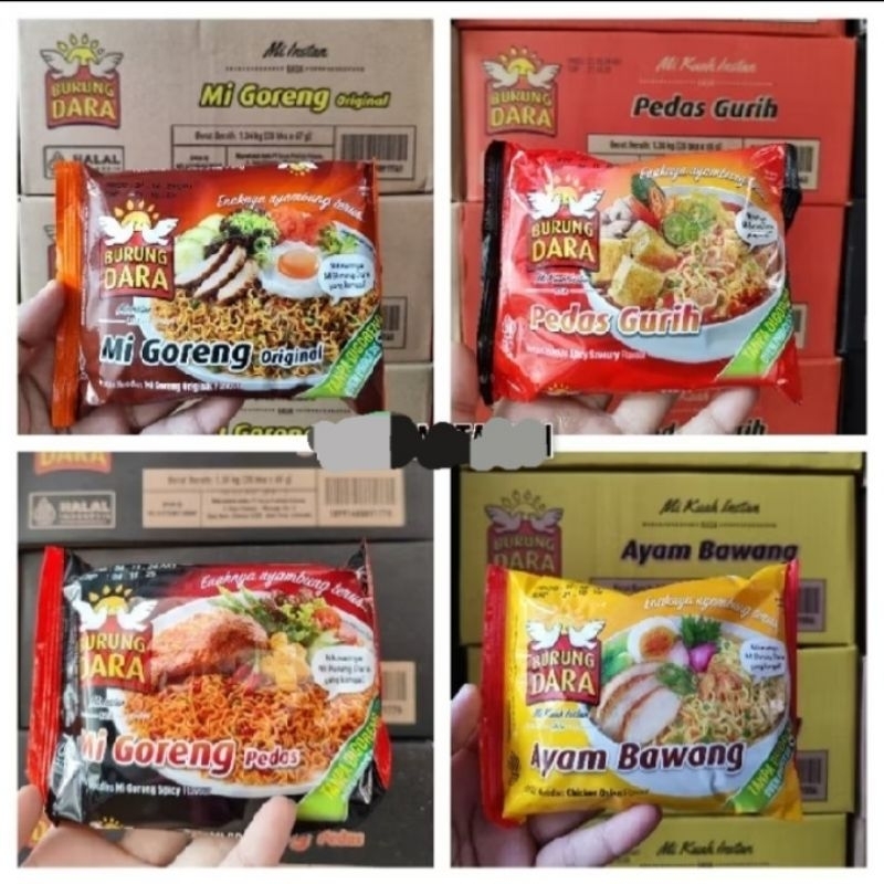 

Mie Burung Dara Instant Mix 4 rasa 20pcs