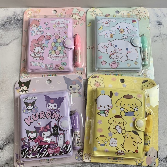 

Buku Catatan Notebook Mini Karakter Kuromi My Melody Cinnamorol Lucu Unik Hadiah Gift