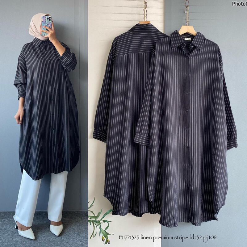 tunik linen premium