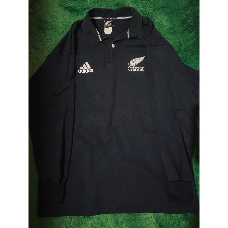 polo lengan panjang adidas x all blacks