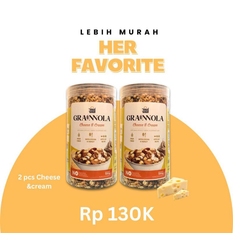 

[LEBIH MURAH] Bundling Her Favorite - 2 Pcs Cheese and Cream
