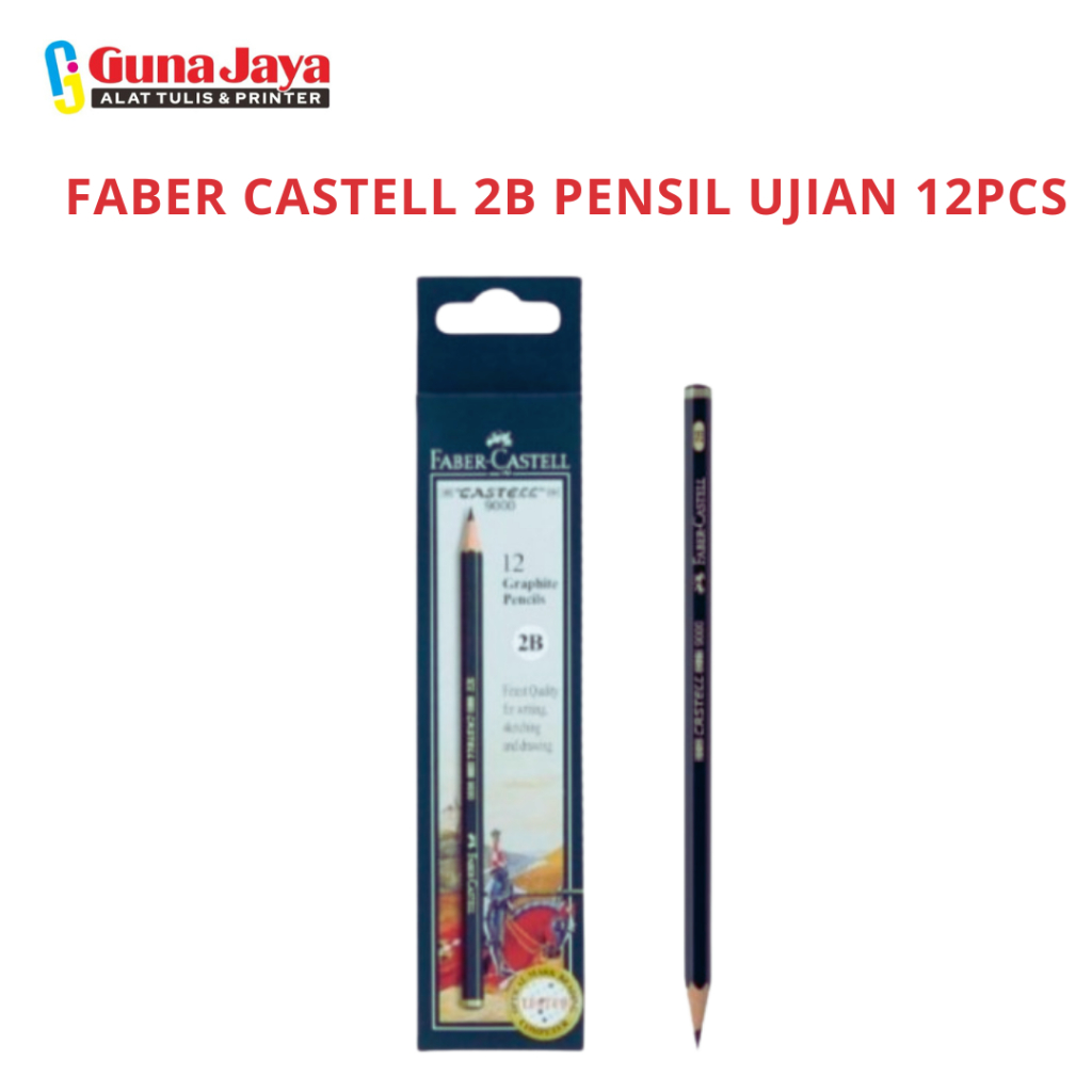 

FABER CASTELL 2B PENSIL UJIAN 12PCS (SATU SET 12PCS)